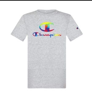 Champion Boys Tie-Dye Script Short Sleeve Tee M NWT